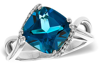 B320-34506: LDS RG 4.42 LONDON BLUE TOPAZ 4.50 TGW (10MM LBT)