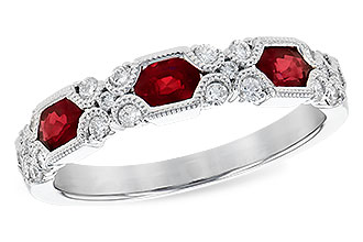 D318-49924: LDS WED RG .74 RUBY 1.00 TGW (4x3MM RUBY)