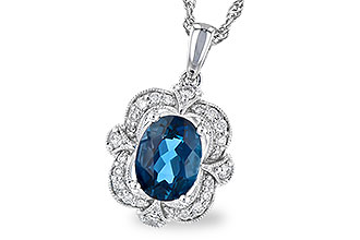 D318-52669: NECK 1.35 LONDON BLUE TOPAZ 1.50 TGW