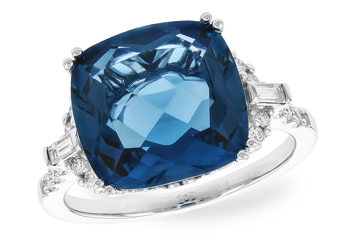 E319-40896: LDS RG 9.00 LONDON BLUE TOPAZ 9.25 TGW (12MM LBT)