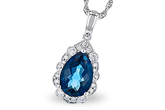 K318-52714: NECK 2.25 LONDON BLUE TOPAZ 2.40 TGW (10x7 PS)