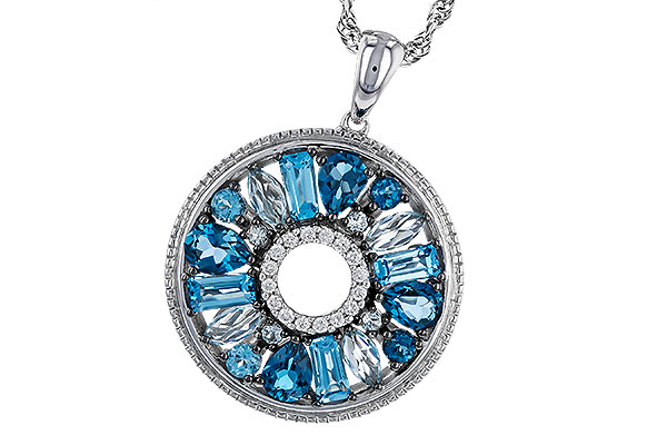 L320-31760: NECKLACE 1.67 BLUE TOPAZ 1.72 TGW