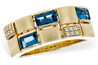 L320-34523: LDS RG .94 LONDON BLUE TOPAZ 1.00 TGW